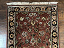 Indo Persian Sarouk Runner Rug 2.8 x 20 ft Runner for Hallway, Long Runner Rug, Handmade