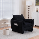 Sharp-Angle Modern Chair - Suitable for a variety of scenarios, this is a stylish single seat for modern spaces Black
