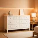 White Six Drawer Dresser For Nursery Organization Solutions