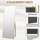 Gold Floor Mirror 21x57 Inch Full Length With Stand
