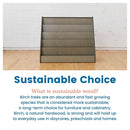 Single Sided Book Display Five Wide Slots Classroom Bookshelf Grey Wash
