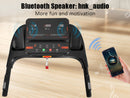 Treadmills for Home, 2.5HP Quiet Folding Treadmill with Heart Rate Sensor,  300lbs Weight Capacity, 7.5MPH, Incline Treadmill With USB Charge Station For Android & Bluetooth Speaker, 6 Shock-Absorbing