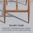 Counter Height Bar Stools With Backrest Set of 4 Rattan