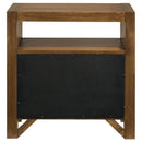 Adderley 2-drawer Nightstand Bedside Table Warm Brown