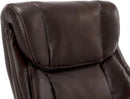 Bellamy Executive Office Chair With Memory Foam Cushions Brown Bonded Leather