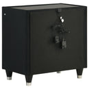 Ravenne 5-piece Velvet Upholstered California King LED Bedroom Set Black