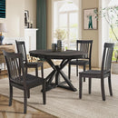 Wooden Windsor Dining Chairs Set Of 6 Dark Brown With Spindle Back