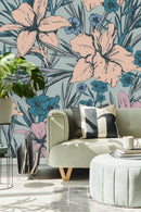 Voguish Floral Wallpaper Fashionable
