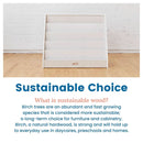 Single Sided Book Display Classroom Bookshelf White Wash