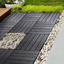 76-Pack 11.42'x11.42' Interlocking Deck Tiles - 68.80 Sq.Ft 3D Wood Grain Plastic Flooring for Outdoor Use,Waterproof & Moisture-Proof Patio Tiles, All-Weather Use & Easy Snap-Together Installation