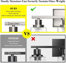 3 Light Brushed Nickel Vanity Light Fixture For Bathroom