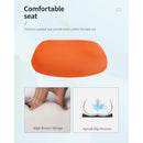 Ergonomic Orange Mesh Office Chair With Armrests Swivel