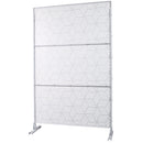 Outdoor & Indoor Privacy Screen Metal Privacy Screen 76' H×48' W, Freestanding Decorative Privacy Screen for Deck Balcony Patio, Privacy Fence Panels for Outside Lawn Garden PS116 WHITE