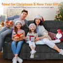 Gray Loveseat Recliner Sofa With Flip Middle Backrest