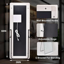 26x68 Inch Full Length Mirror With Lights LED Dimmable 3 Color Floor Standing Or Wall Hanging