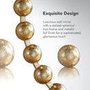 Round Wall Mirror With Gold Metal Frame 27 Inch Entryway