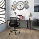 Black Ergonomic Mesh Office Chair With Armrests And Wheels