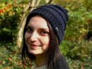 Fear0 NJ Warmest Plush Insulated Knit Pom Women Winter Beanie Hat