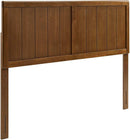 Mid-Century Walnut King Headboard With Contemporary Design