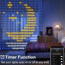 Smart Curtain Lights, Indoor & Outdoor RGB String Lights, Support DIY Pattern