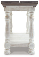 Havalance - Flip Top Sofa Table - Gray / White