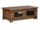 Chesterfield - Top Storage Cocktail Table With Casters - Farmhouse Timber