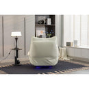 270 Swivel Glider Recliner Chair, Power Recliner Rocking Chair, USB Port Charge for Nursery Chair with Atmosphere Lamp for Living Room Bedroom Apartment