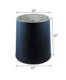 12"W x 12"H Drum Lamp Shade Textured Slate Navy Blue