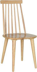 Burris Farmhouse Spindle Side Chair Natural White Set Of 2