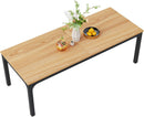 78 Inch Rustic Wood Dining Table For 6-8 People Rectangular