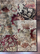 Modern Abstract Area Rug 5x7, Floral Design, Contemporary Carpet 5 x 7, Multicolor