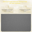 Outdoor Cushions 14 Piece Set Gray Water Repellent For 6 Seat Patio Sofa