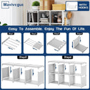 Book Shelf 12 Cube Storage Organizer White Closet Rack