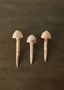 Wooden Mushroom Garden Stick