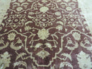 7' X 10' Vintage Fine Handmade Pakistan Peshawar Chobi Floral Wool Rug Vegy Dye