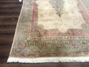 Persian Kerman Rug 6x9, Pastel Colors, Semi Open Field