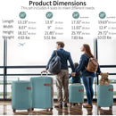 4 Piece Luggage Set Suitcase Set, ABS Hard Shell Lightweight Expandable Travel Luggage with 4 Packing Cubes, TSA Lock, Spinner Wheels for Men Women(16/20/24/28)
