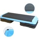 Adjustable Aerobic Stepper Workout Step with 4 Risers Fitness & Exercise Platform Trainer