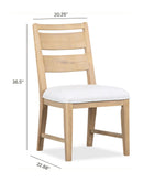 Somerset - Dining Side Chair With Upholstered Seat (Set of 2) - Butternut and Omari Natural