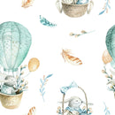 Rabbits in a Balloon Wallpaper