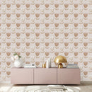 Pink Floral Hand Drawn Wallpaper