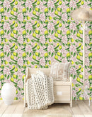 Floral and Fruits Wallpaper