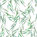 Voguish Long Leaves Wallpaper Chic