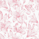Stylish Pink Lilies Wallpaper Chic
