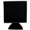 The Volleyball State Leather Koozie | Multiple Colors | Double Play Apparel & Engraving LLC