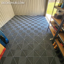Garage Tile - Interlocking PP Flooring - High End Polypropylene | 100% Recyclable | DECKO DURANTE (15.8" x 15.8" x 0.7" tile) Select Color