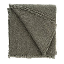 Fringed Boucle Throw Blanket Forest