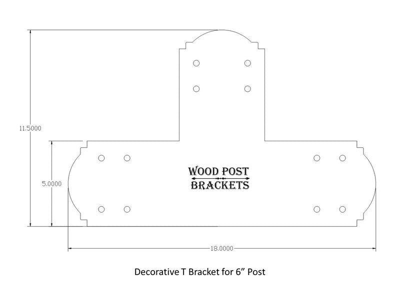 Crowned Brackets for 6x6 Dimensional Lumber