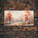 Fall Centerpiece Landscape Painting Canvas Print, Autumn Decor, Fall Centerpiece, Fall Home Decor, Fall Wall Decor, Seasonal Decor
