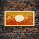 Abstract Midcentury Modern Sunburst, Canvas Print, Art Deco Style wall art, sun with sun rays, sun burst, boho style, ready to hang